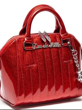Lux de Ville Lady Vamp Red Sparkling Glitter Purse